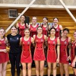 Photo of a high school netball team